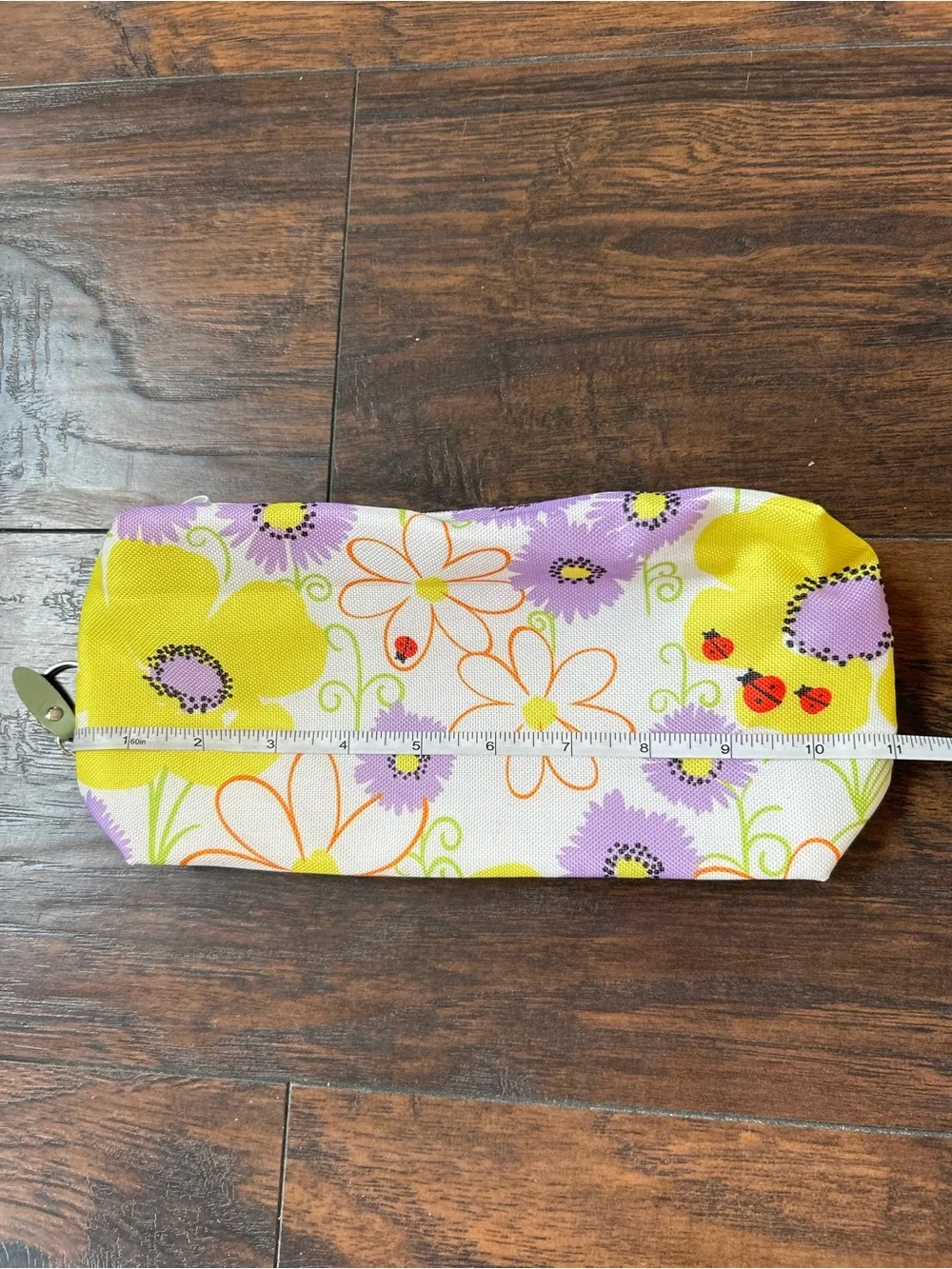 Clinique, Makeup Bag Set Floral Yellow & Purple Cosmetic Pouch Set